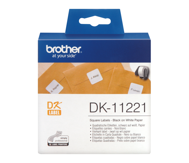 Brother Etykieta kwadratowa 1000 szt. (DK11221) - 393667 - zdjęcie 2